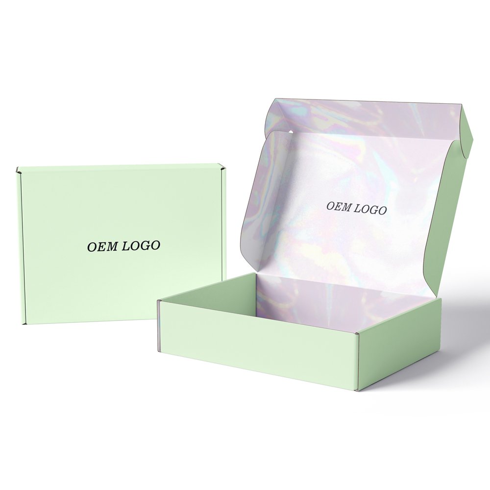 Biodegradable Packaging Paper Box Grade Pink Shipping Boxes Christmas Mailer Box With Custom Logo For Clothing Cosmetics