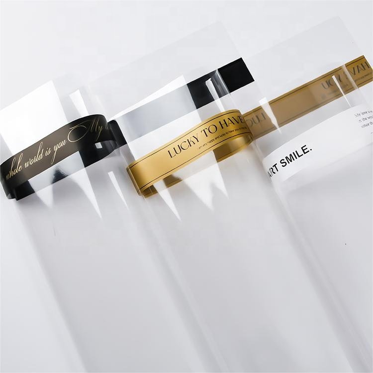Recyclable English OPP Fresh Flower Packaging Paper Bouquet Box Material Genre Packaging Paper