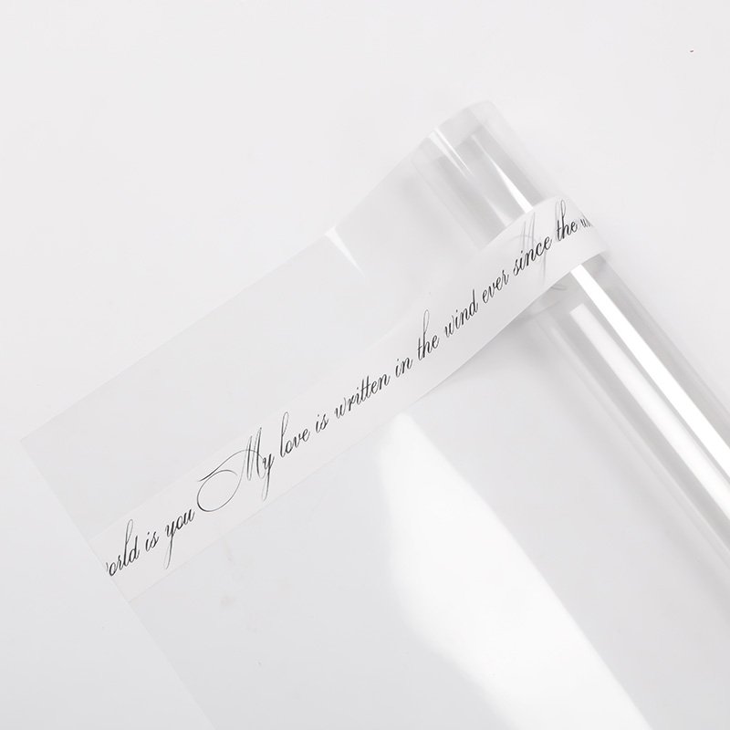 Recyclable English OPP Fresh Flower Packaging Paper Bouquet Box Material Genre Packaging Paper