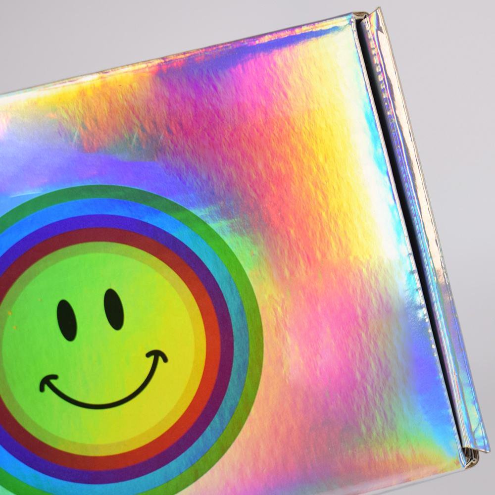 Custom Logo Shipping Boxes Iridescent Corrugated Mailer Box Holographic Packaging Box