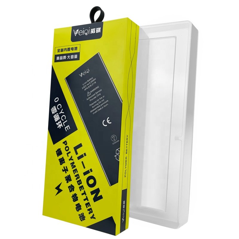 OEM logo paper box of phone battery packaging custom boxes packaging with clear window