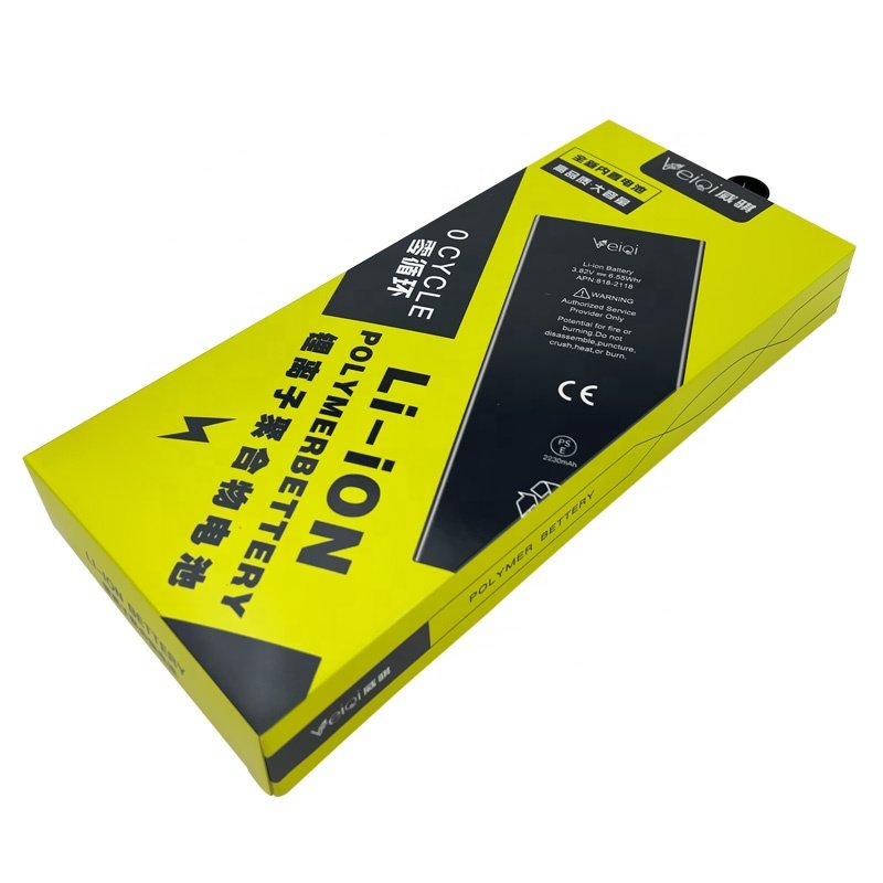OEM logo paper box of phone battery packaging custom boxes packaging with clear window