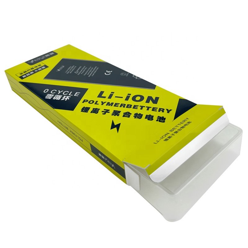 OEM logo paper box of phone battery packaging custom boxes packaging with clear window