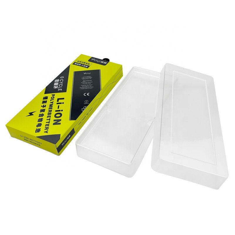 OEM logo paper box of phone battery packaging custom boxes packaging with clear window
