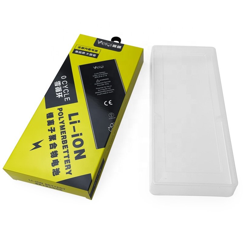 OEM logo paper box of phone battery packaging custom boxes packaging with clear window