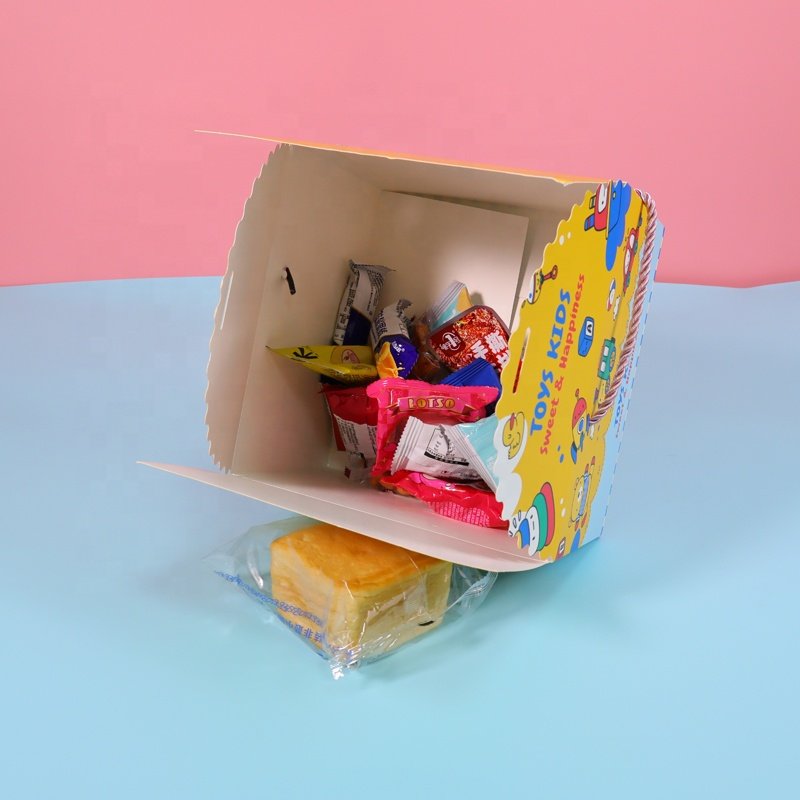 Custom Logo Printed Squeeze Toys Toddler Toy Folding Empty Gift Paper Box Gift Packaging Boxes