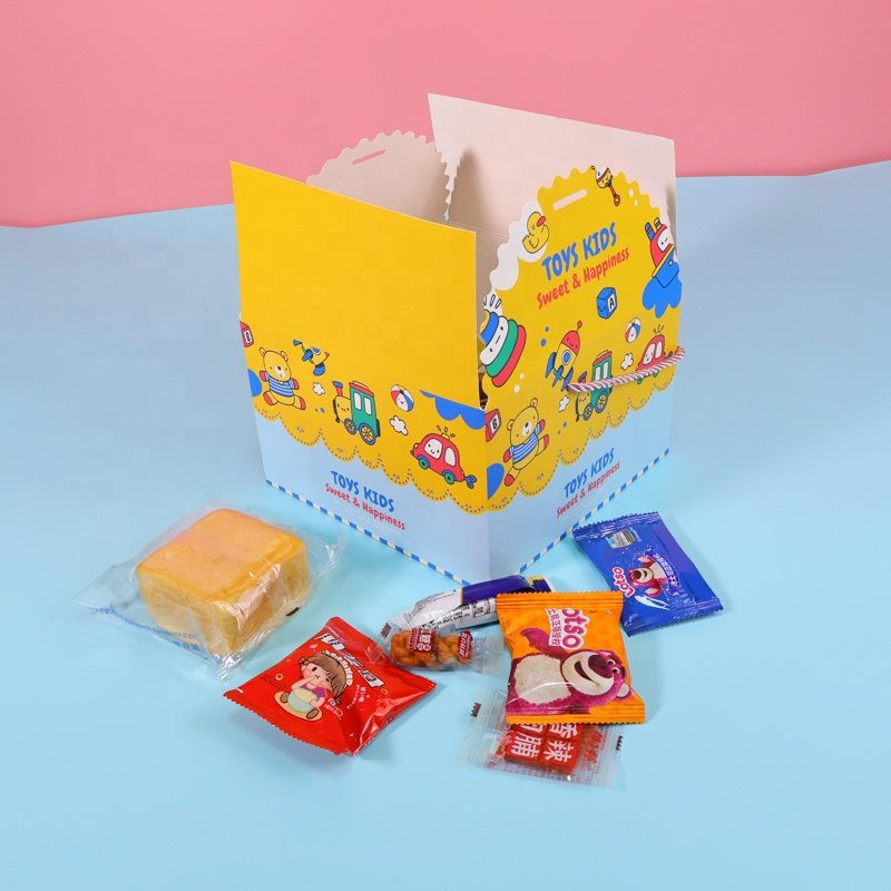 Custom Logo Printed Squeeze Toys Toddler Toy Folding Empty Gift Paper Box Gift Packaging Boxes