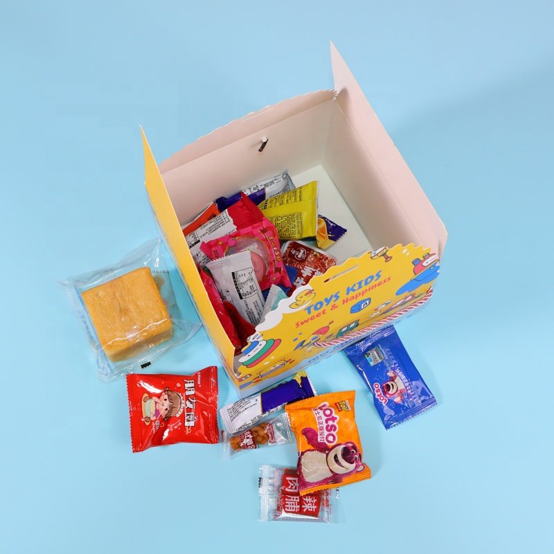 Custom Logo Printed Squeeze Toys Toddler Toy Folding Empty Gift Paper Box Gift Packaging Boxes
