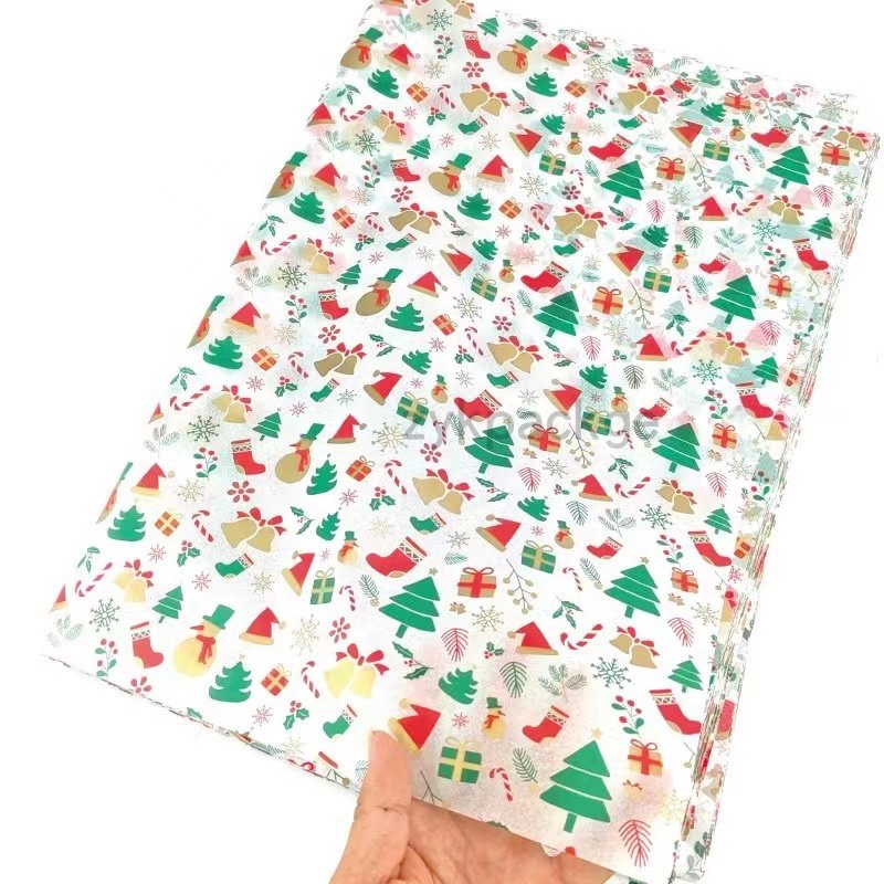 Craft marble tissue paper sheets mg plain white tissue paper gift wrapping silver polka dot holographic tissue paper for flowers