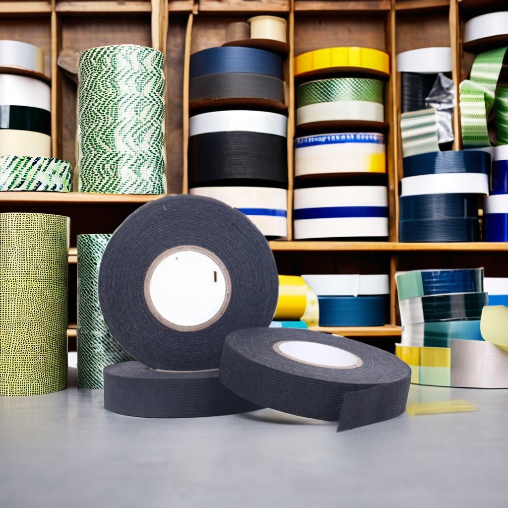 Free Samples Automotive Engine Wire Harness Self-Adhesive Paper Roll Hot Melt Polyester PVC Flannelette Adhesive Tape Masking