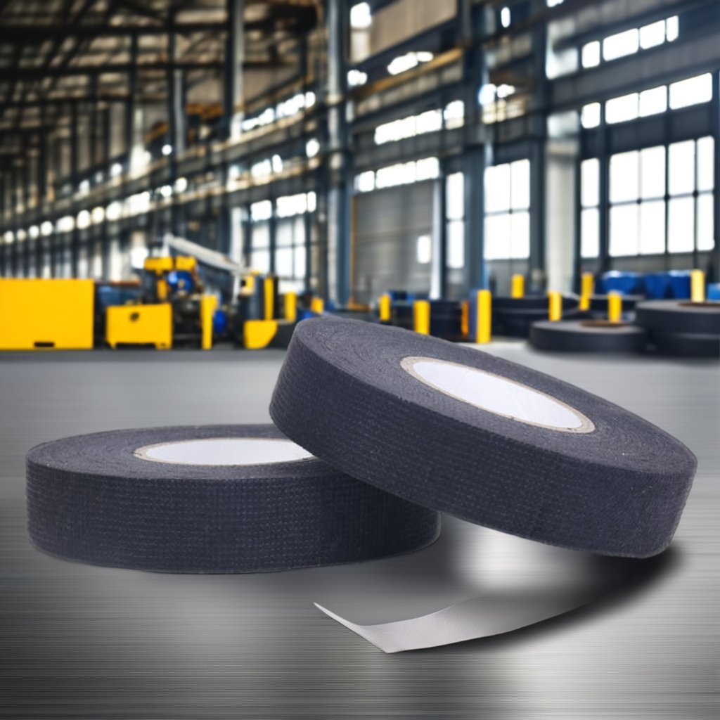 Free Samples Automotive Engine Wire Harness Self-Adhesive Paper Roll Hot Melt Polyester PVC Flannelette Adhesive Tape Masking