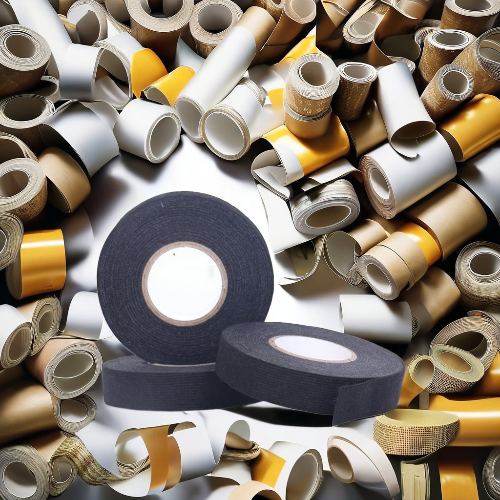Free Samples Automotive Engine Wire Harness Self-Adhesive Paper Roll Hot Melt Polyester PVC Flannelette Adhesive Tape Masking
