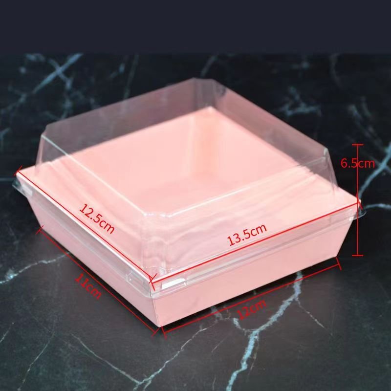 Factory Custom cake paper box wholesale custom transparent food grade cake box Printing Foldable Packaging Paper Box