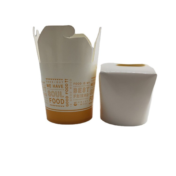 32oz customized logo pasta packing box take out container food paper box food grade noodles box