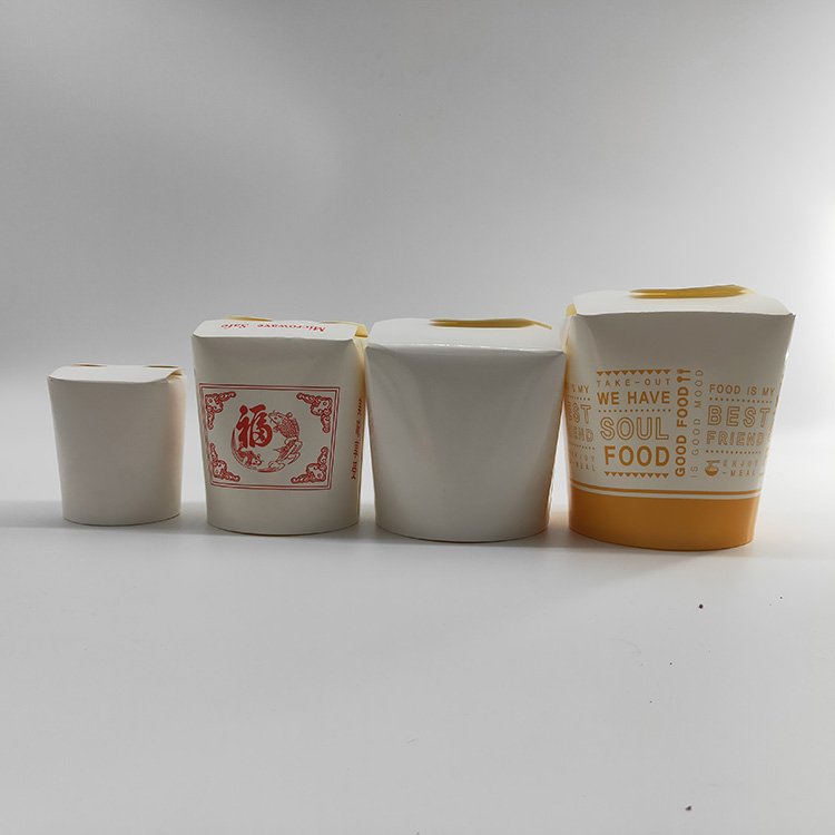 32oz customized logo pasta packing box take out container food paper box food grade noodles box