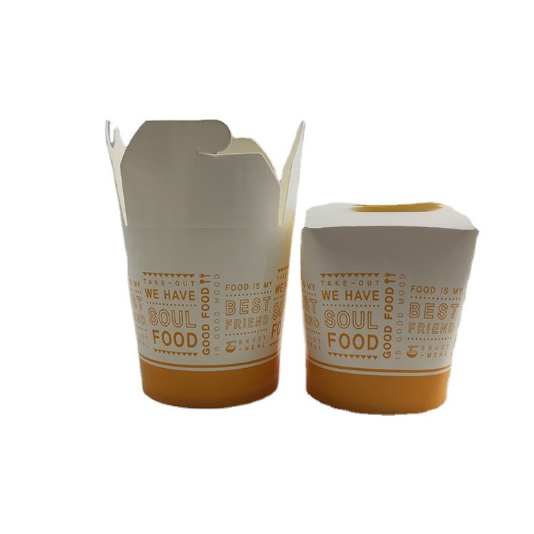 32oz customized logo pasta packing box take out container food paper box food grade noodles box