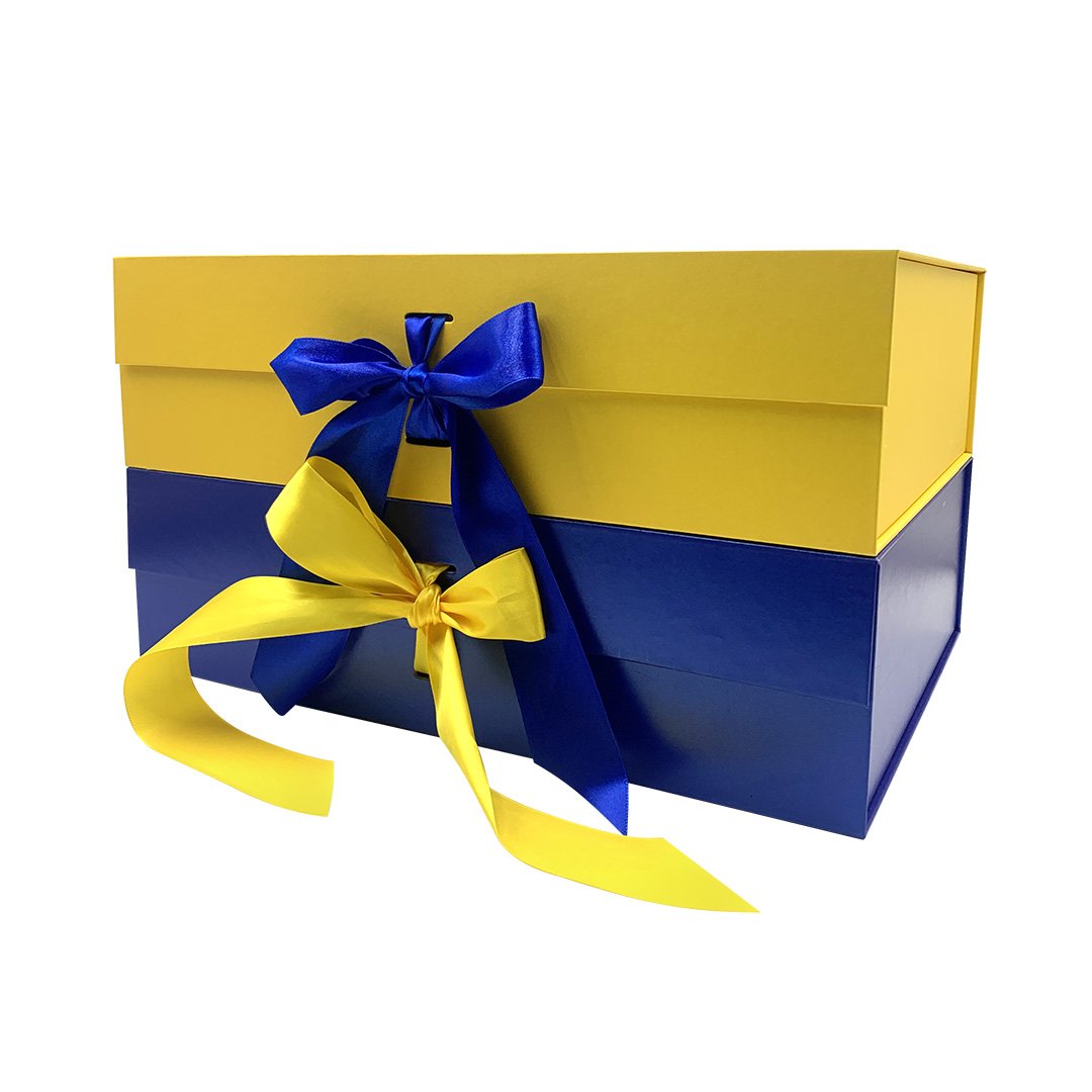 High Quality Luxury Custom Clothing Food Present paper packaging Magnetic Folding Gift Box With Ribbon