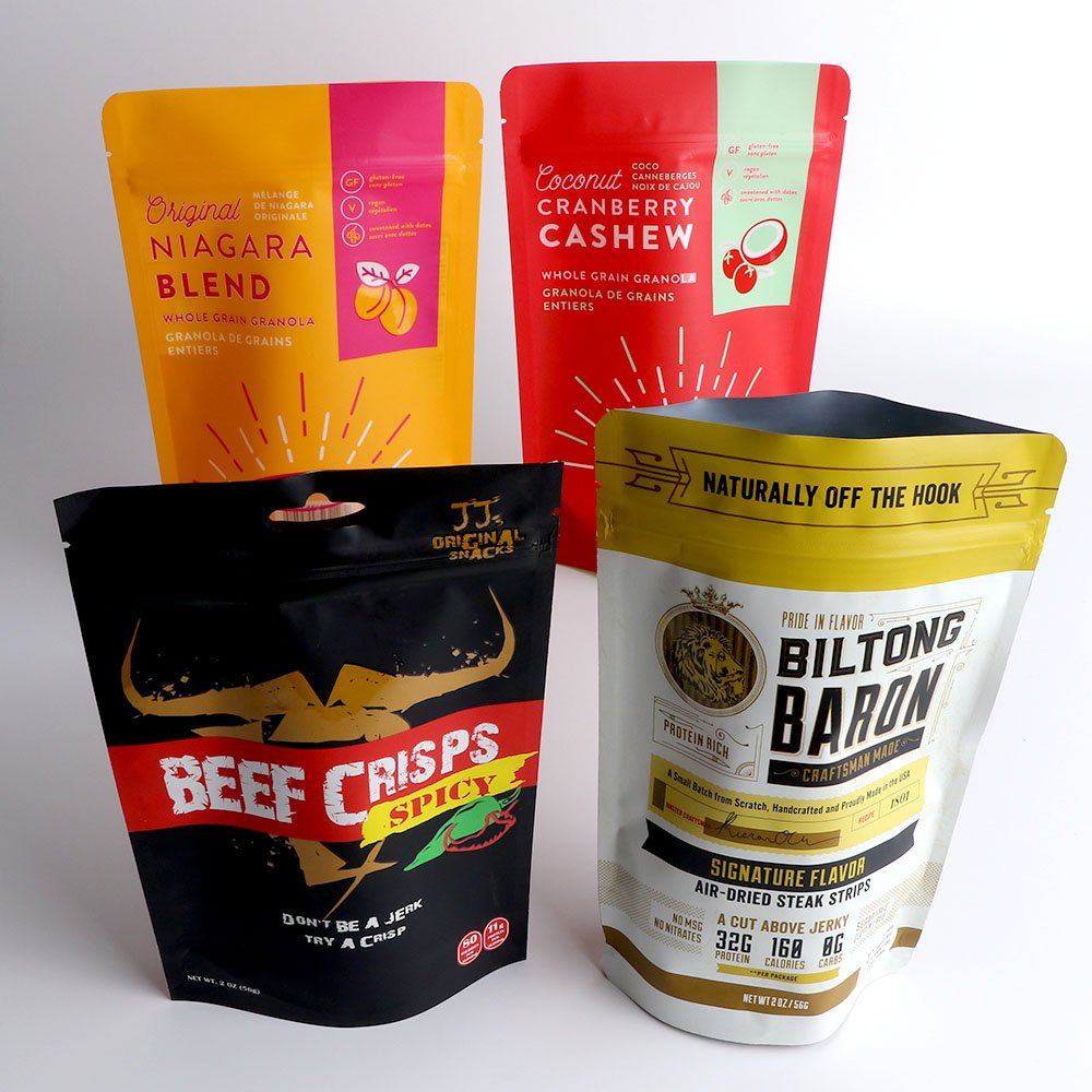 Plastic Bag Packaging Food Pouch Coffee Stand Up Pouch Zipper Foil Paper Printed Tea Aluminum Zip Custom Mylar Bags