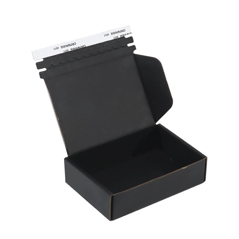 Custom Printed Multipurpose Corrugated Paper Carton for Express Tear Strip Zipper Corrugated Packaging Box
