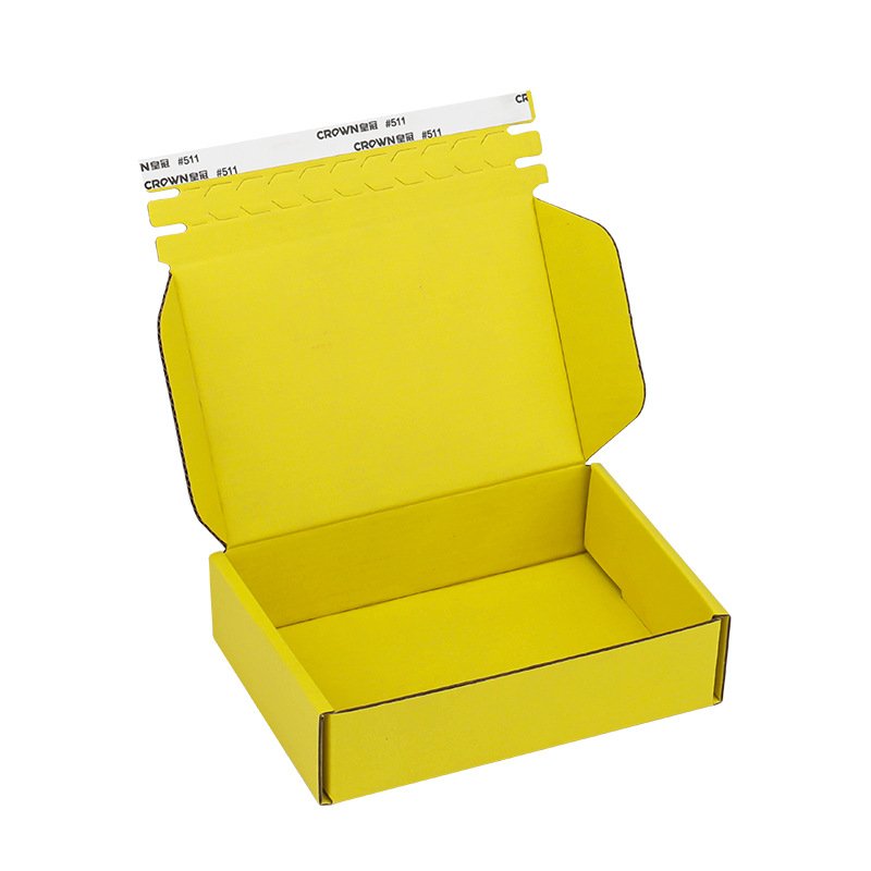 Custom Printed Multipurpose Corrugated Paper Carton for Express Tear Strip Zipper Corrugated Packaging Box