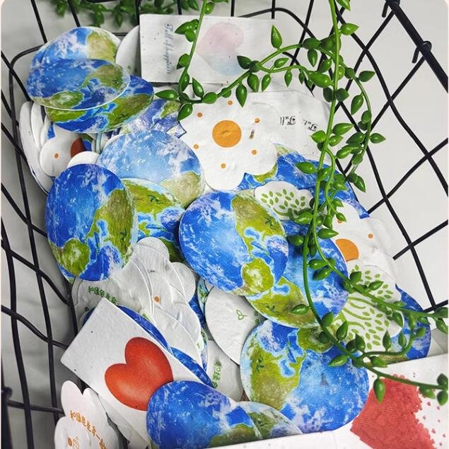 Wholesale Custom Eco Seed Plantable Paper For Thank You Cards Postcards Business Cards Packaging Cards