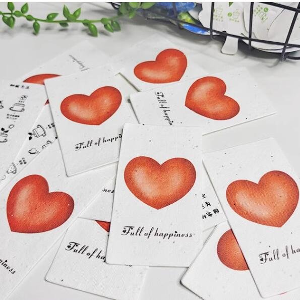 Wholesale Custom Eco Seed Plantable Paper For Thank You Cards Postcards Business Cards Packaging Cards