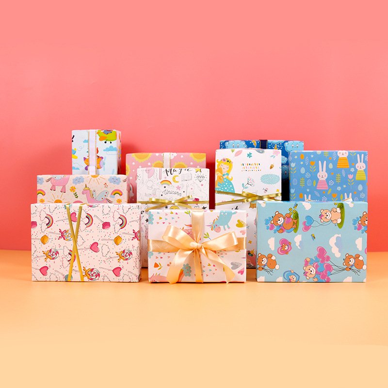 Luxury Gift wrapping packaging paper printed art thick wrapping rolling paper Flower Food Gift Wrapping Paper
