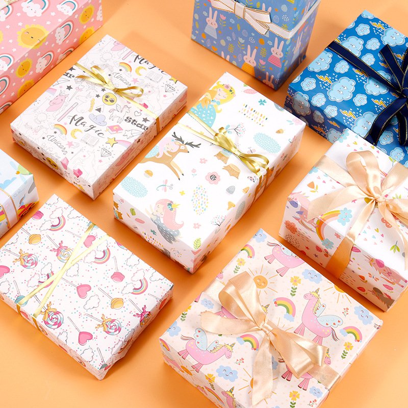Luxury Gift wrapping packaging paper printed art thick wrapping rolling paper Flower Food Gift Wrapping Paper