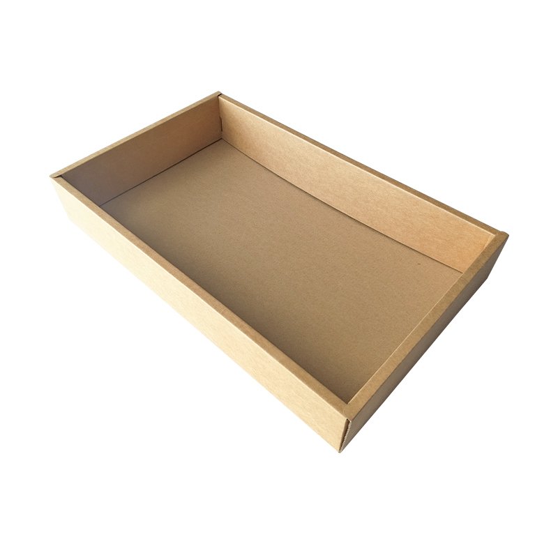 Hot Sales Large Bearing Capacity Corrugated Cardboard Durable Paper Trays Folding Size Custom Goods Packaging Display Paper Tray