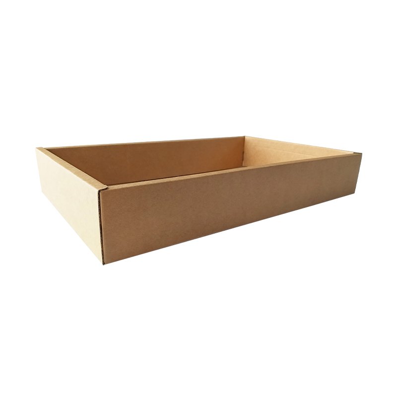 Hot Sales Large Bearing Capacity Corrugated Cardboard Durable Paper Trays Folding Size Custom Goods Packaging Display Paper Tray