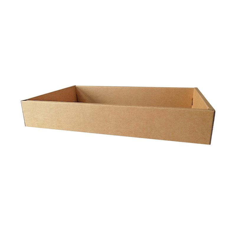 Hot Sales Large Bearing Capacity Corrugated Cardboard Durable Paper Trays Folding Size Custom Goods Packaging Display Paper Tray