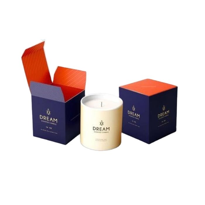 Eco-friendly Candle Box Kraft Custom Printed Box For Candle Jar Packaging Paper Boxes