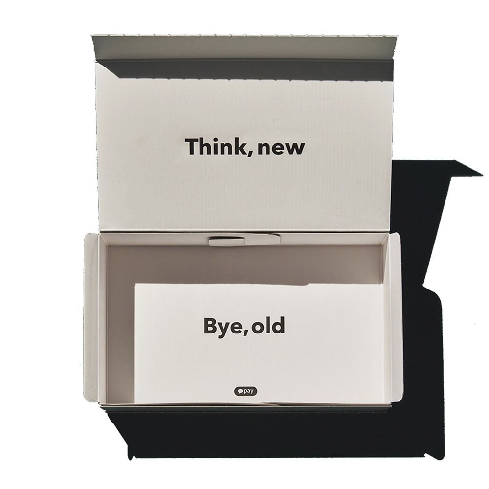 Zipper Strip Commerce Mailing Adhesive Teal Corrugated Cardboard Paper Self Seal Mailer Box Custom Logo Zipper Shipping Box