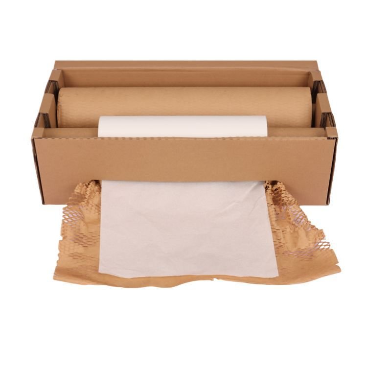 Best Price Recyclable Custom Size Honeycomb Packaging Paper Brown Honeycomb Cushion Paper Roll