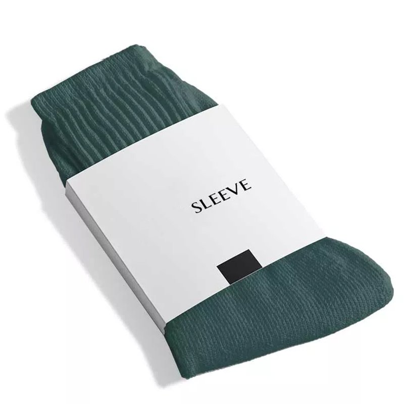 Custom with Logo Sock Packing Labeling Sleeve Kraft Paper Cardboard Sock Packaging Wholesale
