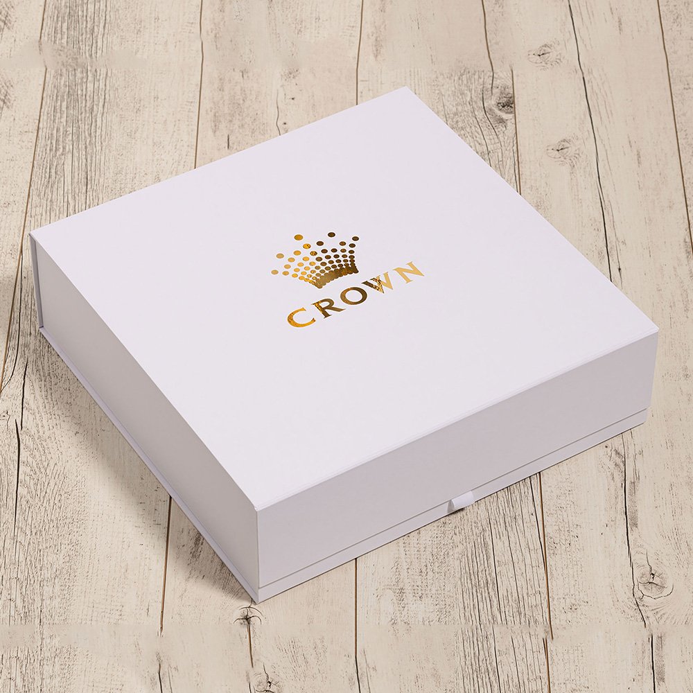 Custom Logo Rigid Grey board Cardboard Packaging Collapsible Paper Gift Box With Magnet Lid Closure