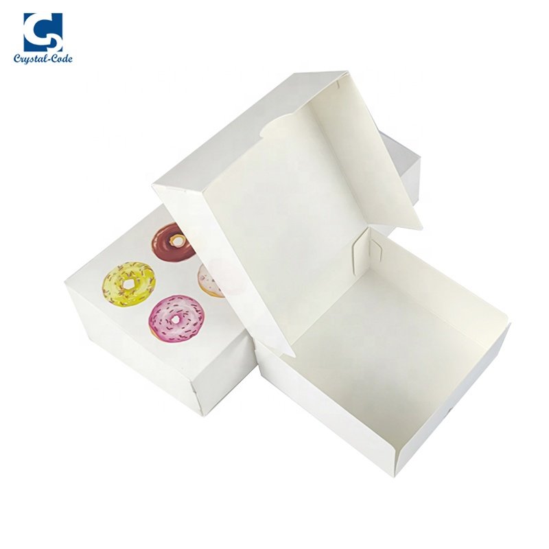 Paper Boxes Packing Small Cupcake Cake Packaging Cardboard 12 Holes Baking Plastic Take Away Microchannel Pastry Box