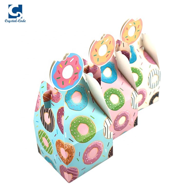 Paper Boxes Packing Small Cupcake Cake Packaging Cardboard 12 Holes Baking Plastic Take Away Microchannel Pastry Box