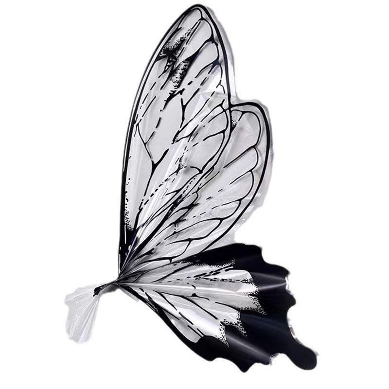 Crystal Waterproof Butterfly Packaging Paper Wedding Festival Party Bouquet Hot Stamping Creative Packaging