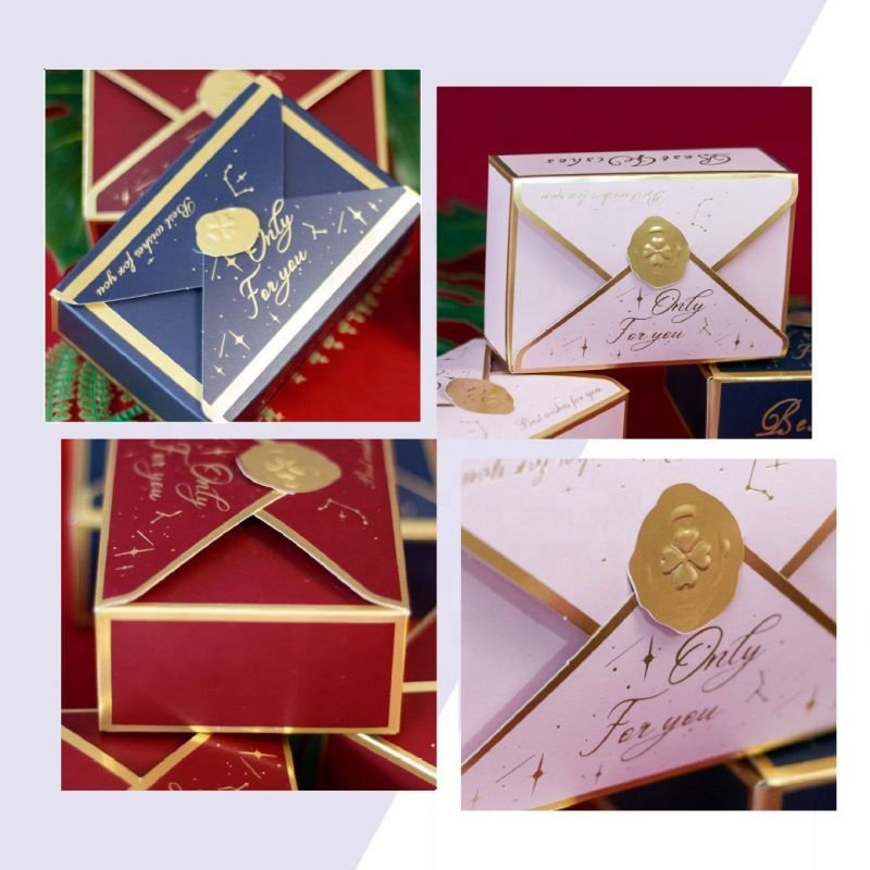 Morsun Envelope Shape Candy Box Chocolate Gift Box Packaging Wedding Favor Gift Treat Boxes Party Decor for Guests Baby Shower