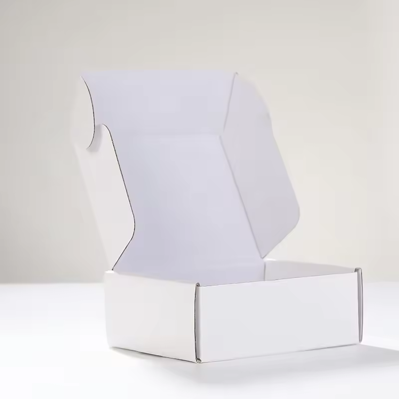 White Aircraft Box Three-Layer Corrugated Box Clothing Packaging Foldable Paper Box Wholesale White Corrugated In Stock
