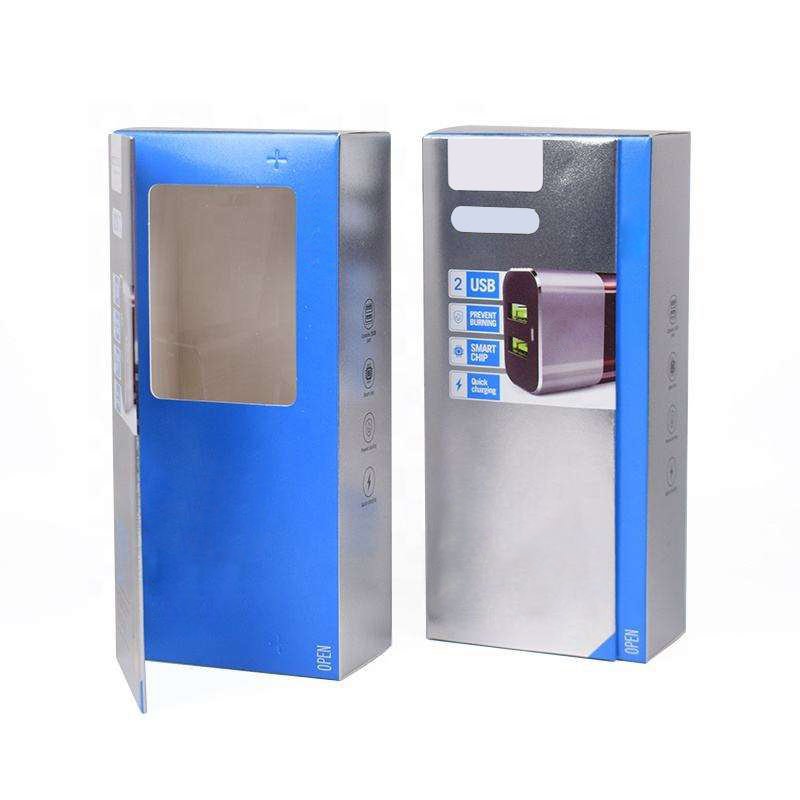 China Wholesale Custom Logo USB Adaptive Travel Charge Color Boxes Flip Top Paper Packaging Box