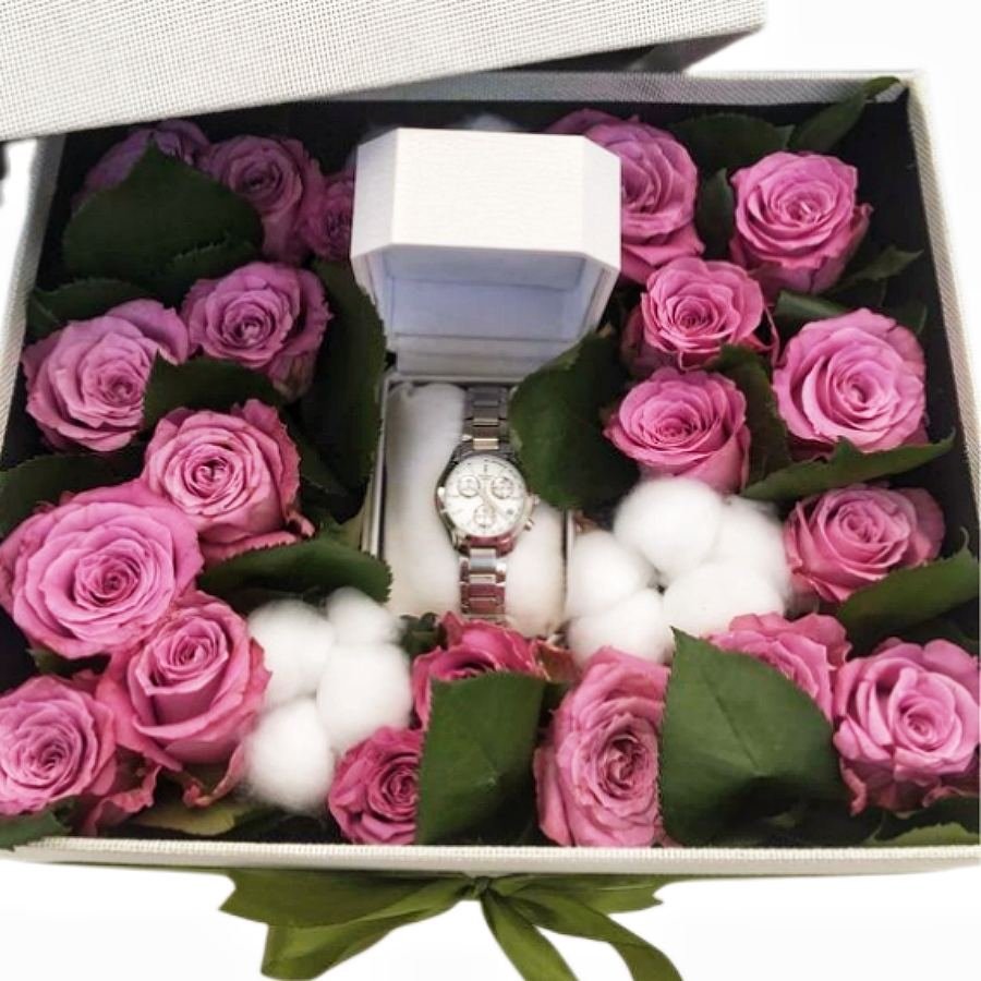 Wholesale Custom Box With Lids and Window Valentine's Day Mother's Day Rose Flower Gift Box