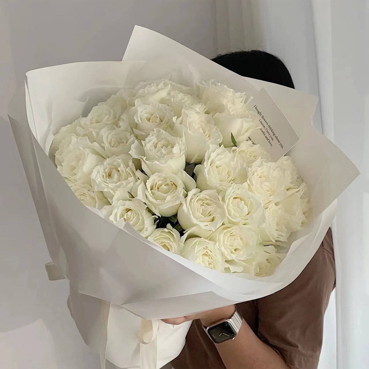 Wholesale custom logo solid color first love bouquet florist material supplies gift flower wrapping paper