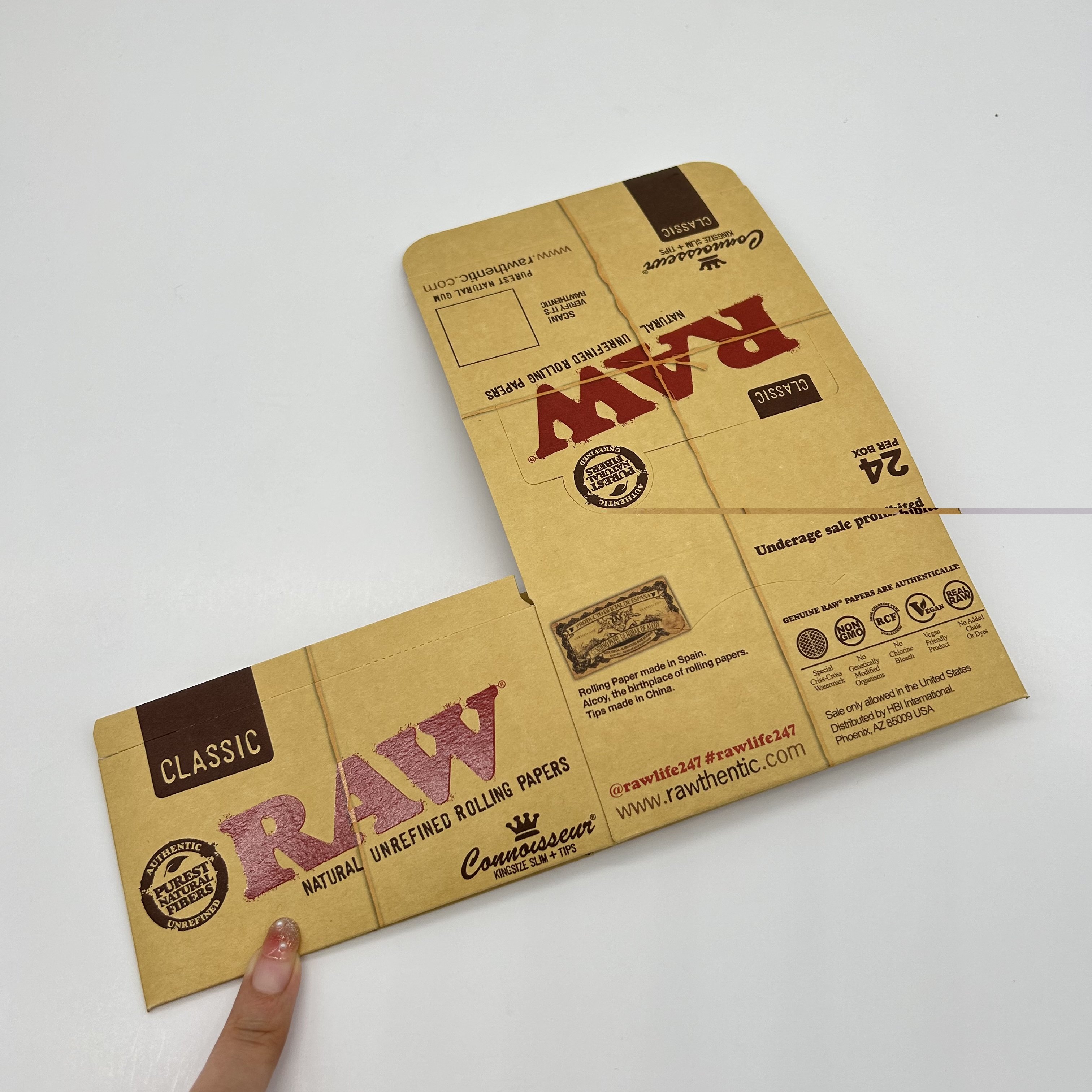 MY Custom Pre Digital Printing Display Rolls paper Gift Packaging Box smoking Paper Packing Display box with Free Design