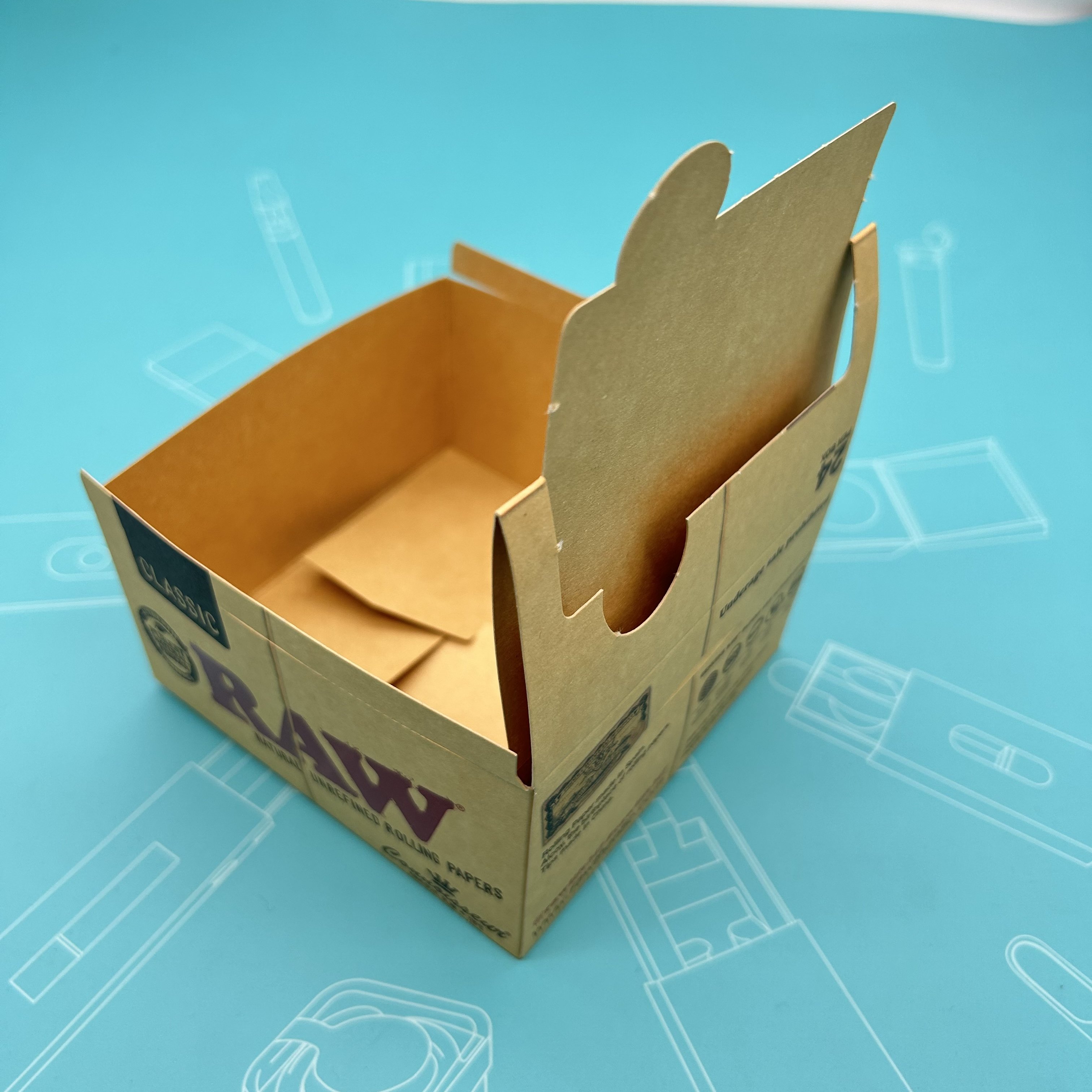MY Custom Pre Digital Printing Display Rolls paper Gift Packaging Box smoking Paper Packing Display box with Free Design