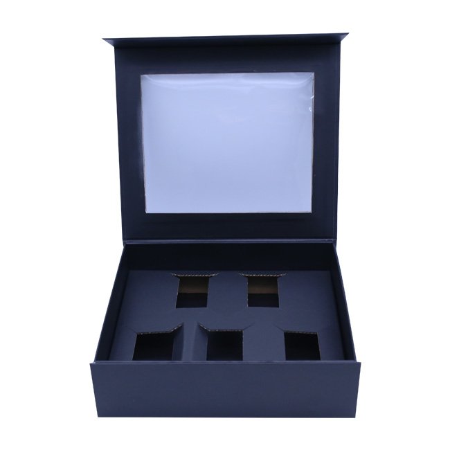 Custom luxury magnetic gift box packaging perfume cosmetics skin care eyeshadow set face cream paper folding carton