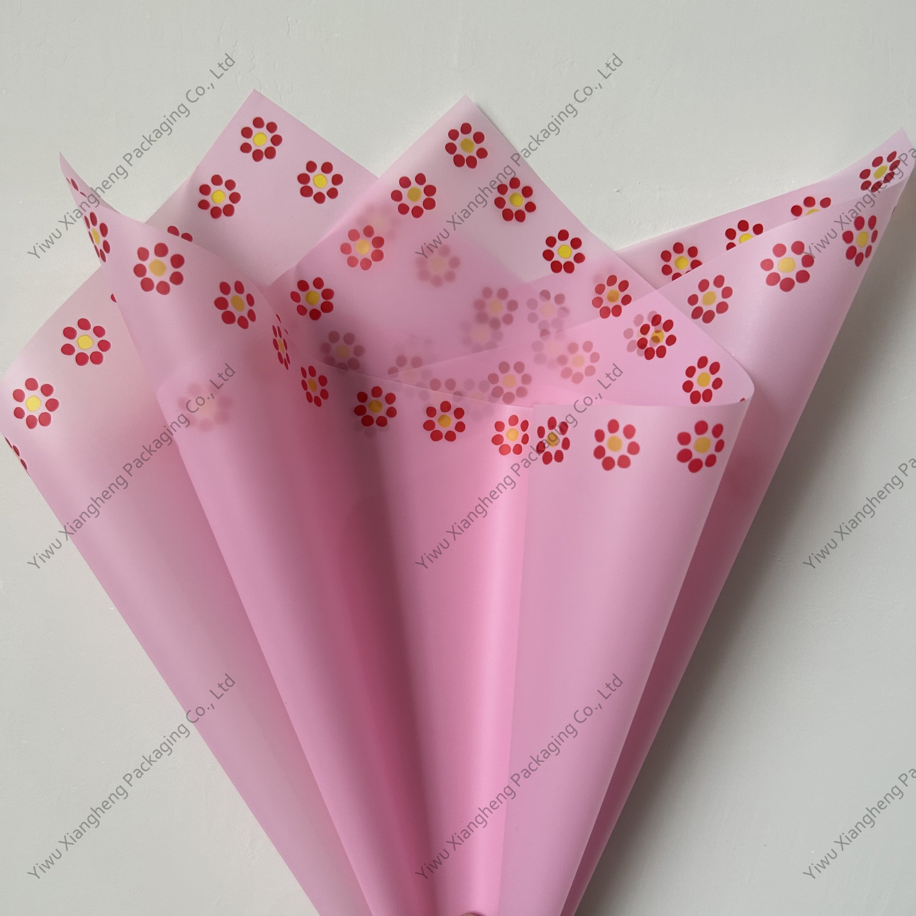 Wholesale New Petal Bow Wrapping Paper Waterproof Paper Flower Packaging Materials Bouquet wrapping paper