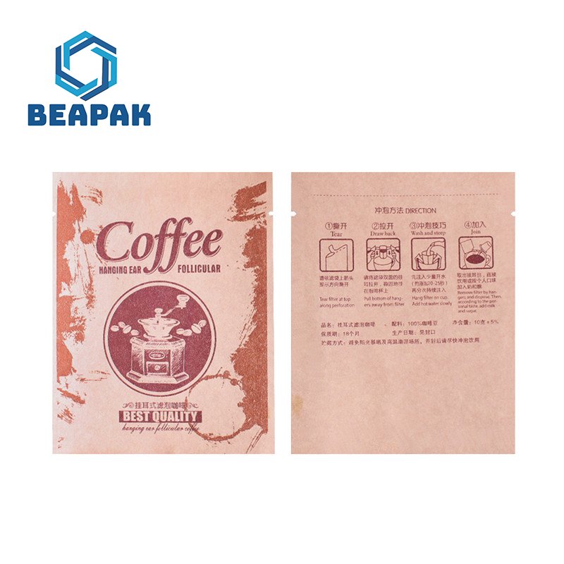 Manufacturers Japanese drip coffee filter bag coil hanging ear coffee filter paper bag