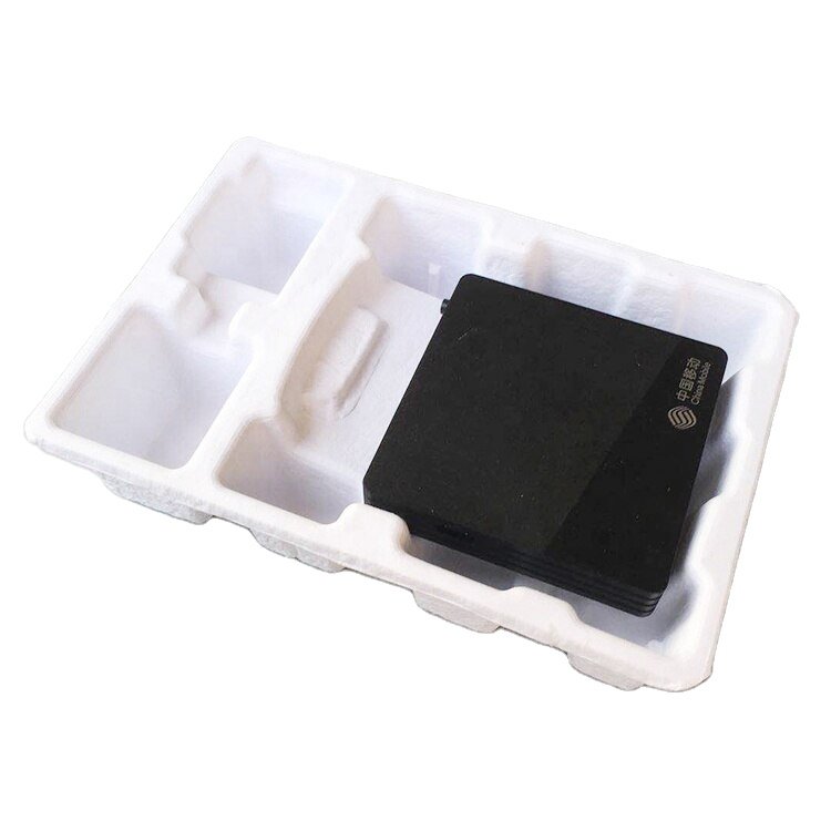 Customized molded pulp packaging tray insert biodegradable packaging moulded paper tray